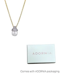 Adornia Gold Freshwater Pearl Hanging Necklace