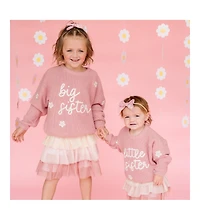 Sweet Wink Little and Big Girls Sister Knit Sweater