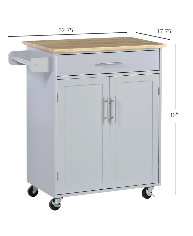 Slickblue Durable Wooden Kitchen Storage Cabinet with Adjustable Shelves for Dining Room and Pantry