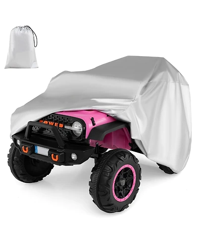 Kids Car Cover for Power Ride-On Toy Car with Storage Bag(Only Cover)