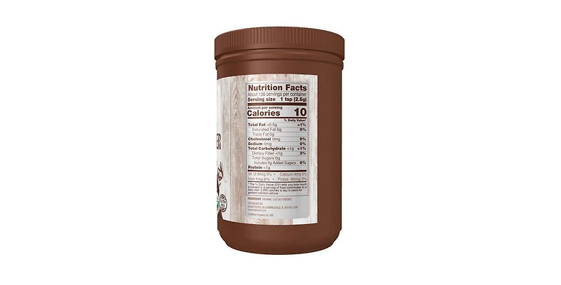 Now Foods Cocoa Powder Certified ,12 oz