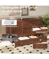 Livelylodge Solid Wood Queen Murphy Bed Cabinet,Usb Port & Large Drawer for Home/Guest Room(No Mattress)