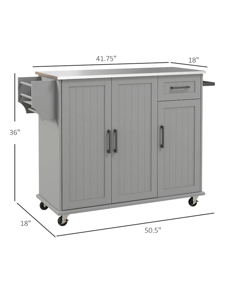 Tall Stylish Kitchen Storage Cabinet with Shelves for Pantry and Kitchen Storage