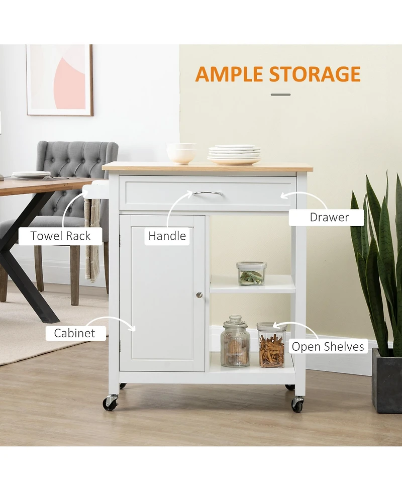Slickblue Modern Freestanding Kitchen Storage Cabinet with Adjustable Shelves for Pantry