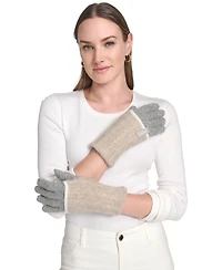 Calvin Klein Patchwork Knit Gloves