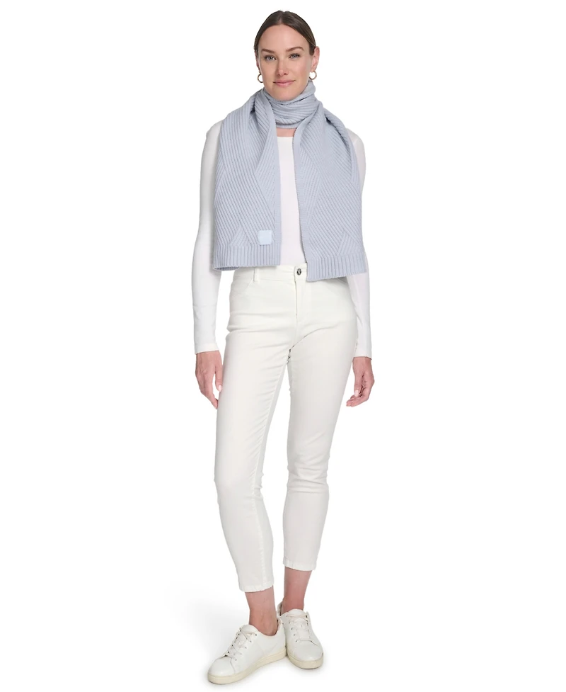 Calvin Klein Modern Bias Rib Scarf