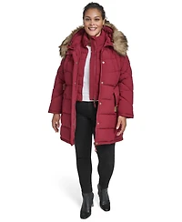Tommy Hilfiger Plus Hooded Puffer Coat