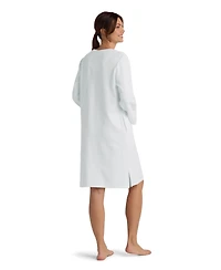 Miss Elaine Women's Embroidered Long Sleeve Robe