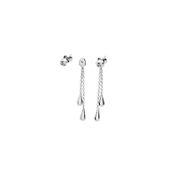 Lucy Quartermaine Removale Double Drop Earrings with White Topaz