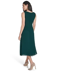 Jessica Howard Petite Lace Jacket & Chiffon Midi Dress Set