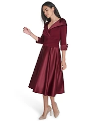 Jessica Howard Petite Rhinestone 3/4-Sleeve Dress