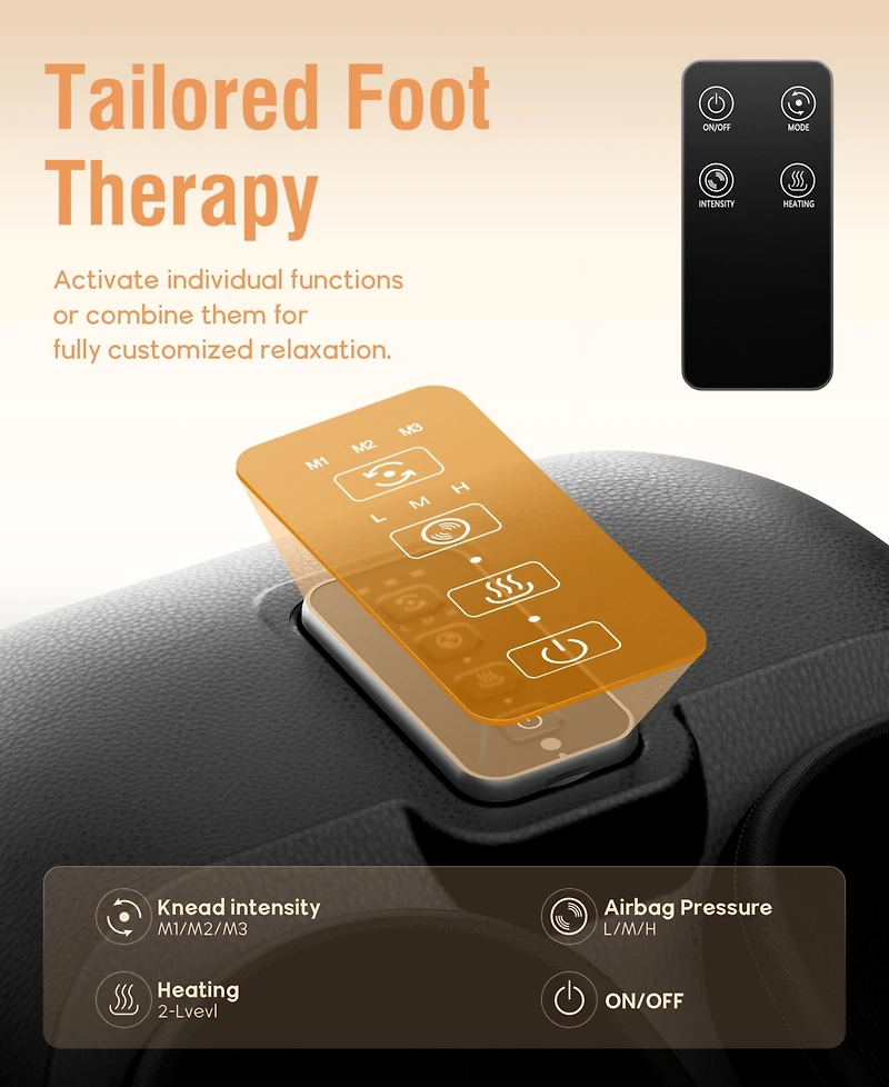 6D Shiatsu Deep Kneading Electric Foot Massage Machine with Heat and Air Compression