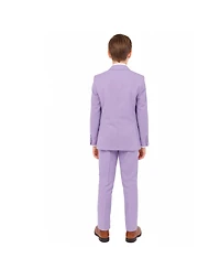 Perry Ellis Little Boys 5 Piece Lavender Pastel Suit,Vest,Pants,Shirt and Tie Set