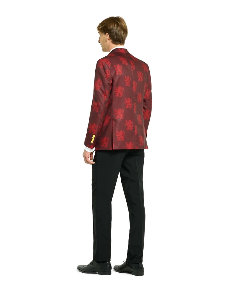 OppoSuits Men's Harry Potter Premium Halloween Costume - House Gryffindor Slim Fit Suit Includes Blazer, Pants and Tie