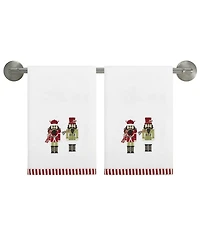 Avanti Peppermint Nutcracker Cotton 2-Pc. Hand Towel Set, 28" x 16"