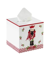 Avanti Peppermint Nutcracker Resin Tissue Cover