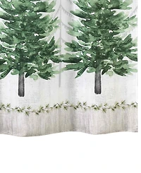 Avanti Trees Shower Curtain and 12-Pc. Shower Curtain Hooks Set