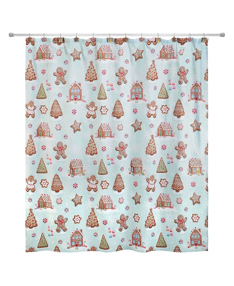 Avanti Sweet Treat Shower Curtain and 12-Pc. Shower Curtain Hooks Set
