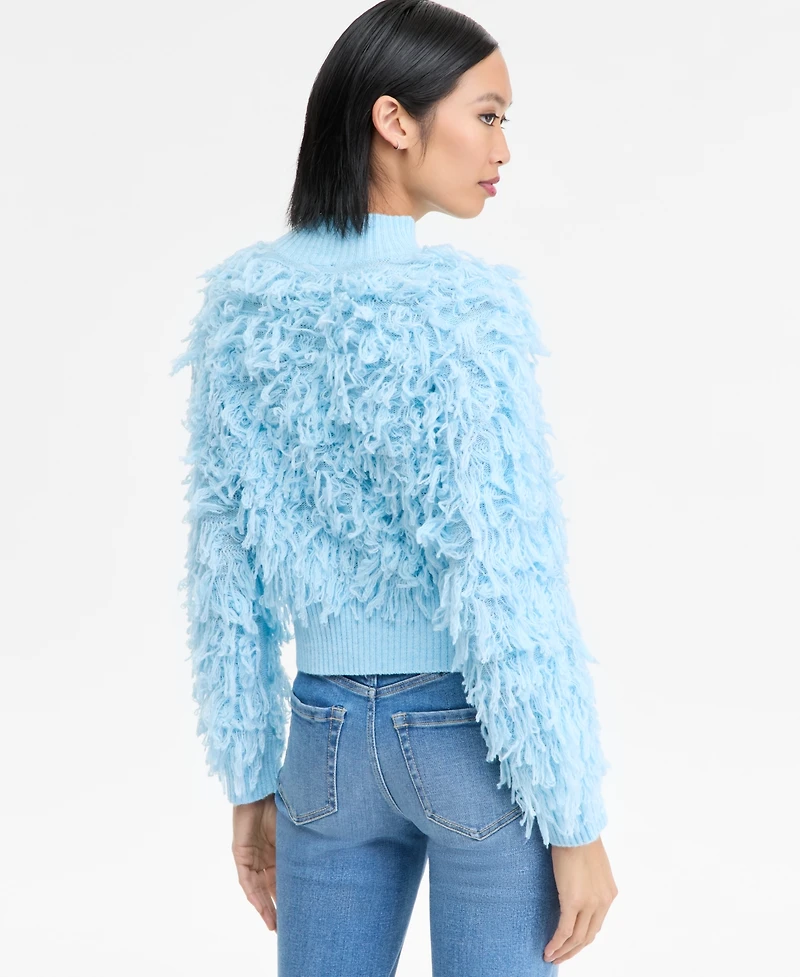 I.n.c. International Concepts Women's Fuzzy Turtleneck Sweater, Macy's Exclusive