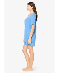 Woman Within Women's Serenada Shorty Pajamas