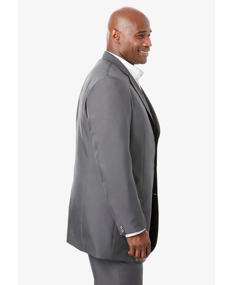 KingSize Men's Big & Tall Easy Movement Three-Button Jacket