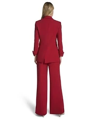 Calvin Klein Womens Open Front Jacket Straight Leg Pant