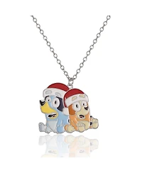 Bluey & Bingo Holiday Necklace & Star Stud Earrings Set - Festive Jewelry for Kids