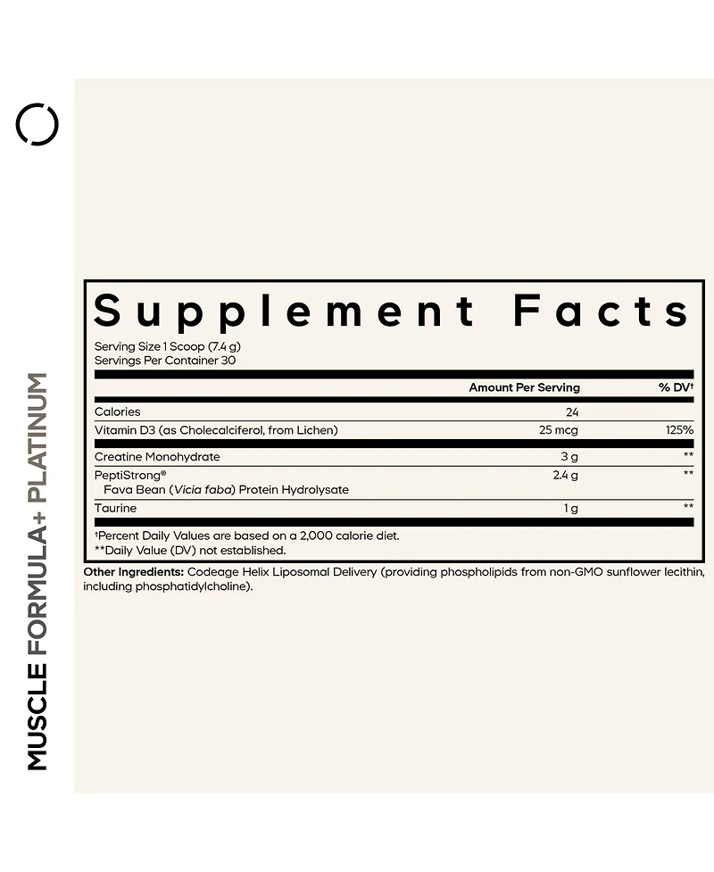 Codeage Muscle Formula+ Platinum Supplement