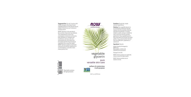 Now Foods Vegetable Glycerine ,16 Oz