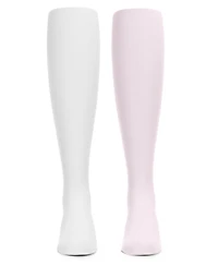 Memoi Solid Girl's Opaque Microfiber Tights 2-Pack