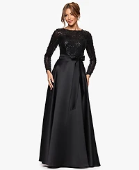 Xscape Women's Long Sleeve Ball Gown