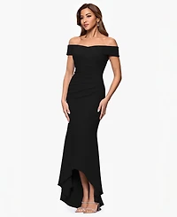 Xscape Women's Off The Shoulder High Low Dress