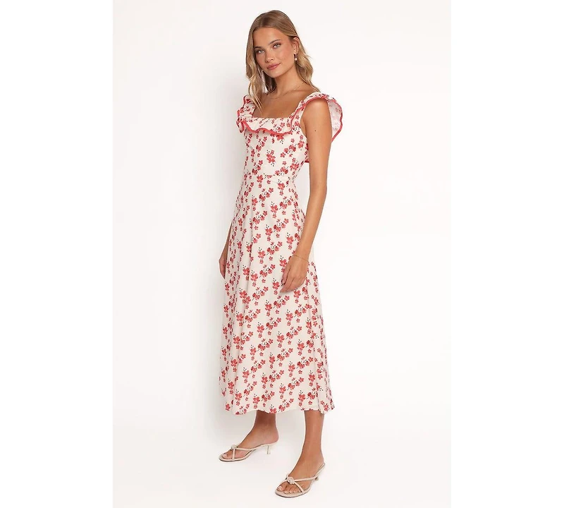 Petal and Pup Women's Lucille Maxi Dress - Red Floral