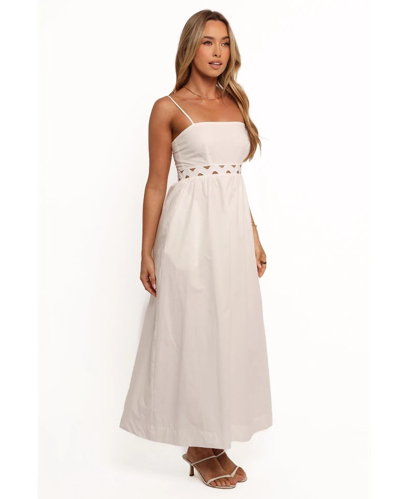 Petal and Pup Women's Angelus Midi Dress - White