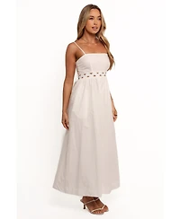 Petal and Pup Women's Angelus Midi Dress - White