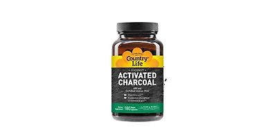 Country Life Activated Charcoal, 260 mg, 180 Caps