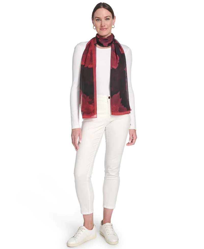 Calvin Klein Women's Floral Pattern Holiday Wrap