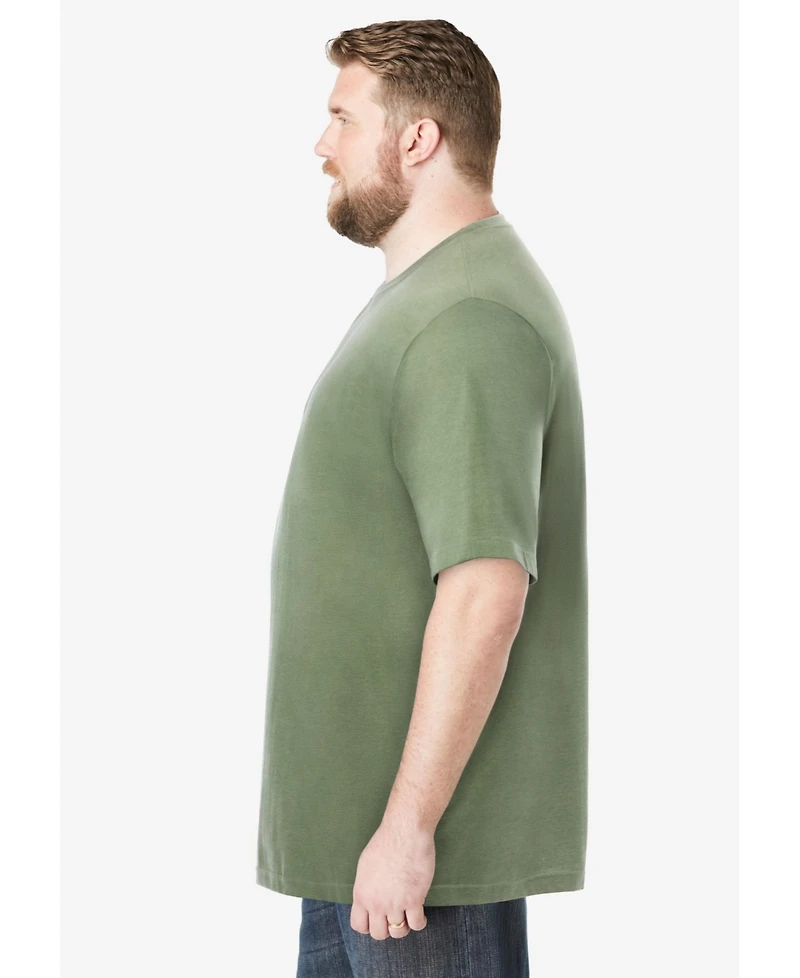 Boulder Creek Big & Tall by KingSize Heavyweight Jersey Crewneck T-Shirt