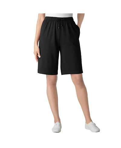 Woman Within Plus Sport Knit Short