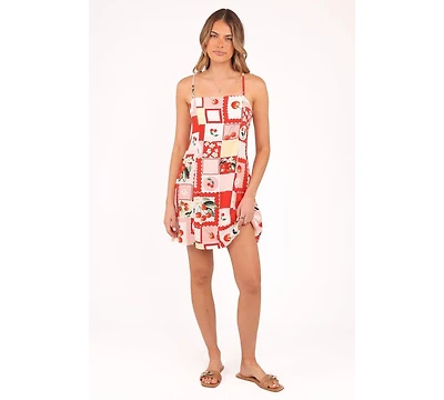 Petal and Pup Women's Loredana Mini Dress - Cherry