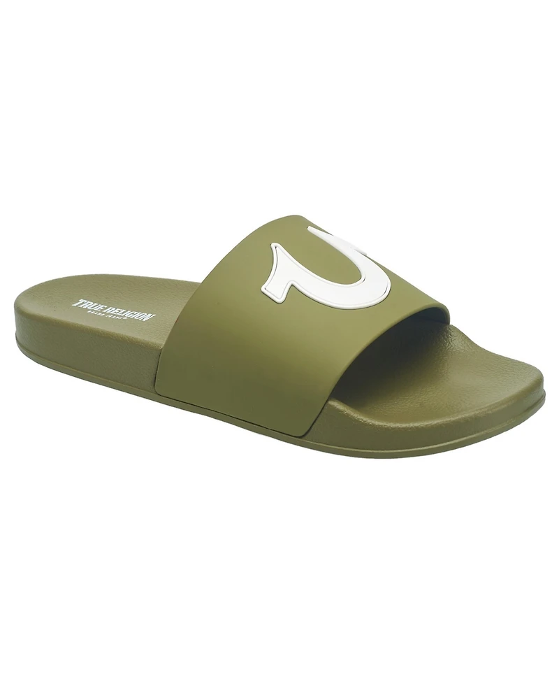 True Religion Men's 112 Logo Slide