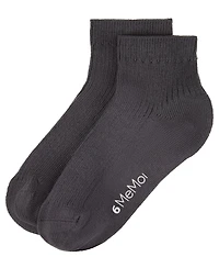 Memoi Thin Ribbed Cotton Kids Anklet Sock