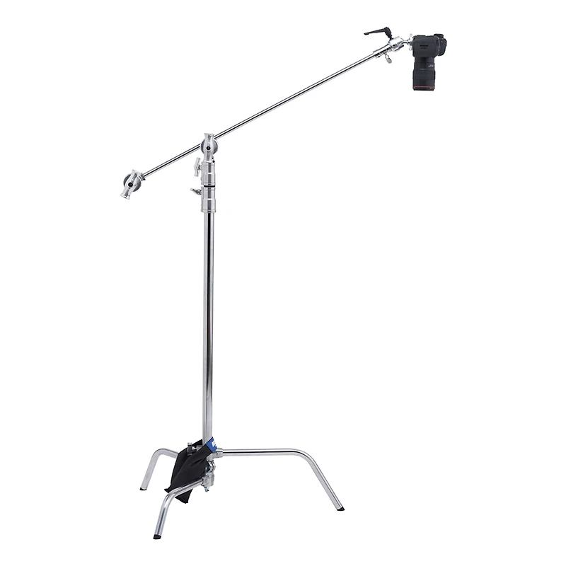 Kupo 40" Master C-Stand with Sliding Leg Kit with Camera Mounting Plate and 10 lbs Weight Bag