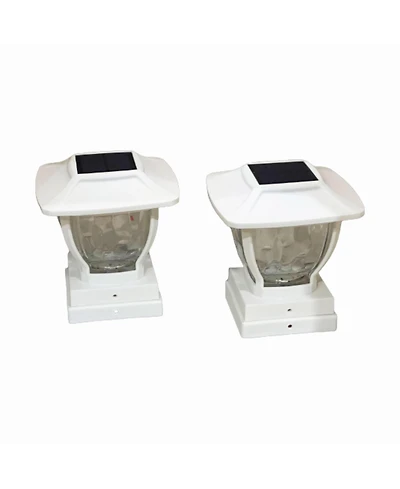 Maxsa Innovations Solar Wave Glass Post and Fence Cap & Deck Railing Lights - 2