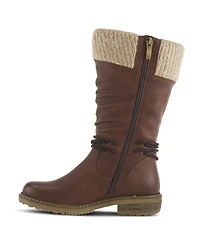 Spring Step Acaphine Water-Resistant Booties with Faux Shearling Lining