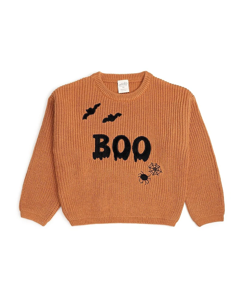 Sweet Wink Little and Big Boys Boo Drip Halloween Knit Sweater