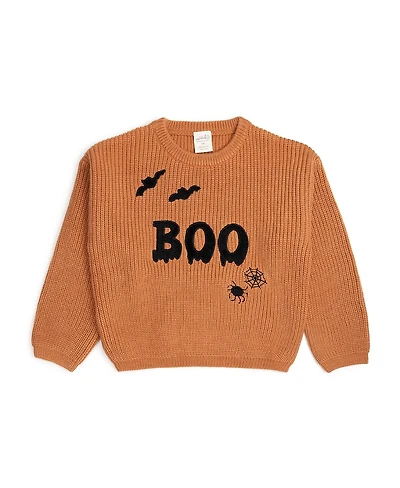 Sweet Wink Little and Big Boys Boo Drip Halloween Knit Sweater