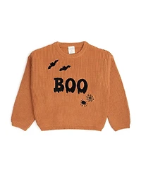 Sweet Wink Little and Big Boys Boo Drip Halloween Knit Sweater