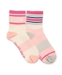 Muk Luks Women's Studio Socks - Quarter Crew Nylon Compression 2 Pack