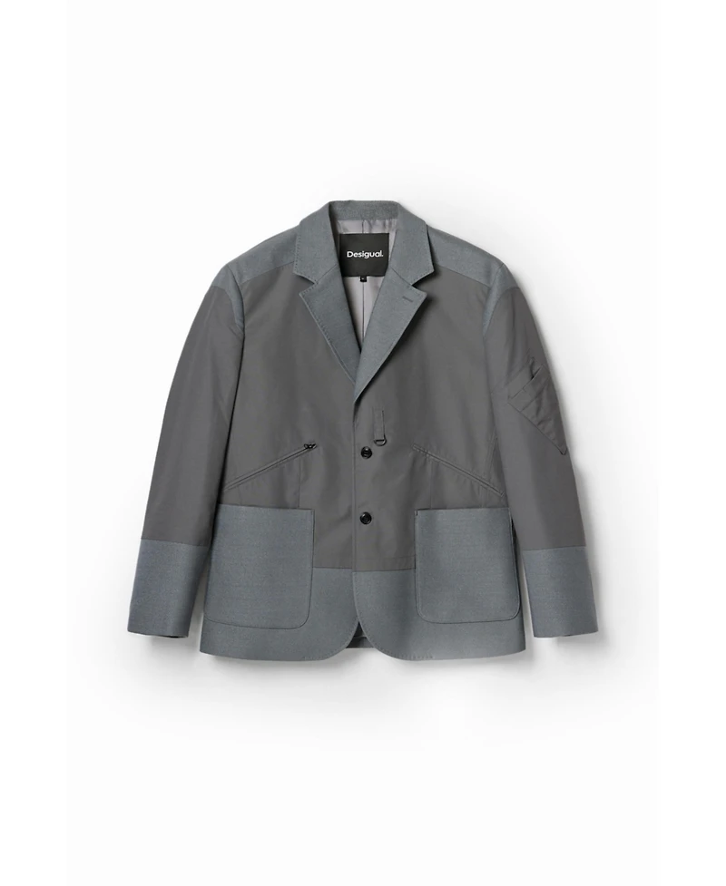 Desigual Men's Hybrid pockets blazer